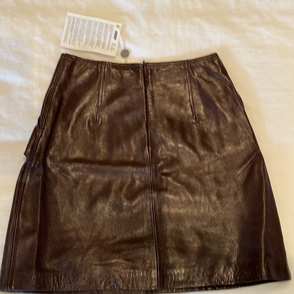 sandro Paris leather skirt - Picture 2 of 3